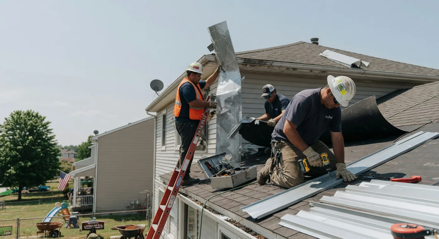 Storm Damage Metal Roof Repair in Lelia Lake, TX